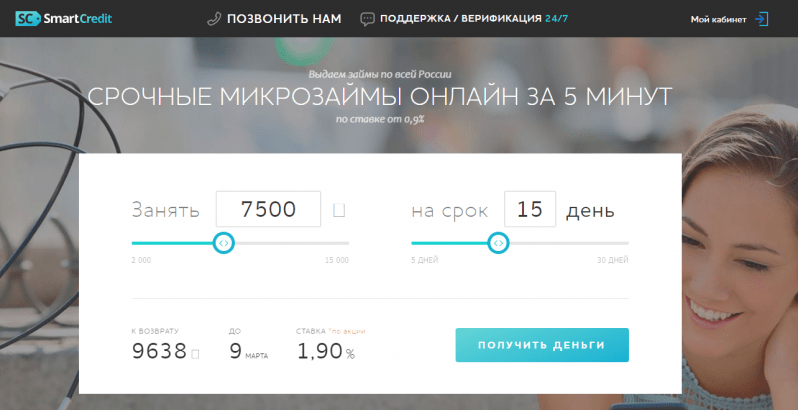 SmartCredit официальный сайт